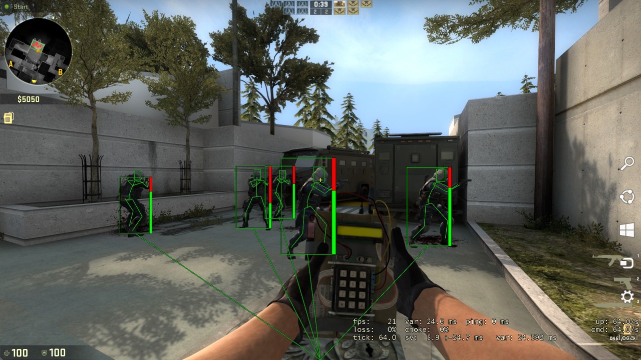 Чит CS:GO OpenGL Overlay ESP